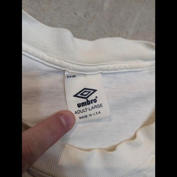 VTG 90s Umbro Scottish Football Association Mens L Single Stitch - Picture 8 of 8